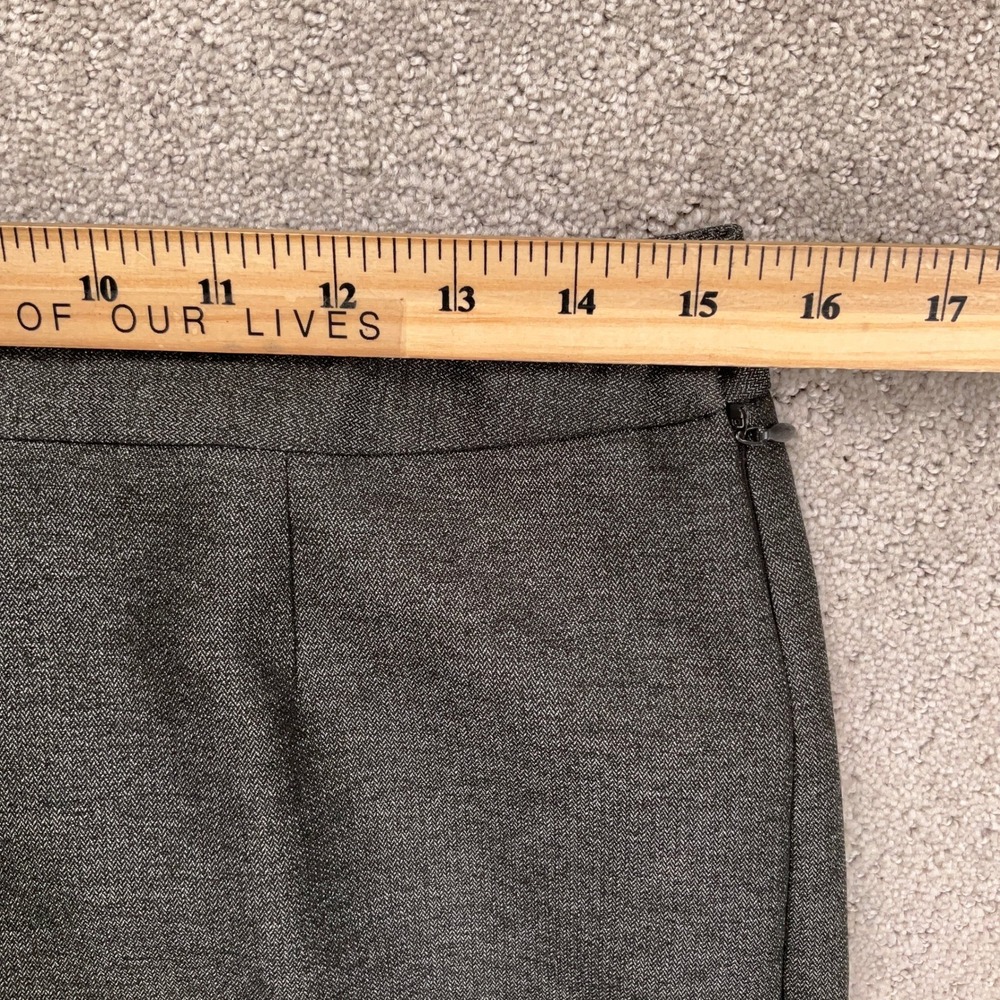 Le Suit Pantsuit Women 8 30W 30.5L Gray Mini Herringbone‎ Career Neutral Classic - Picture 13 of 16